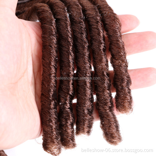 Hot sell soft dread hair piece soft dreads blond soft dread braids